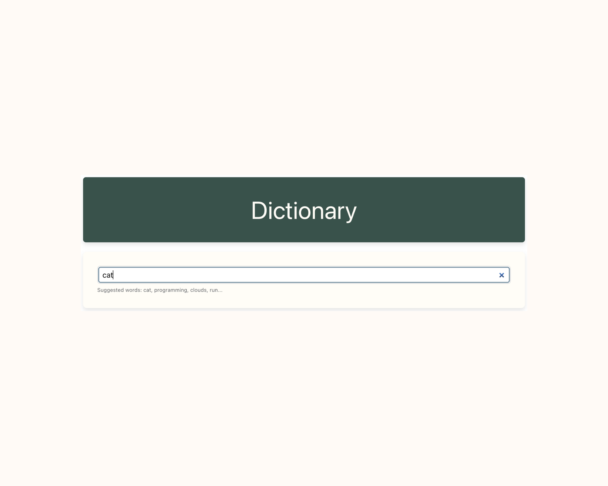 dictionary-search
